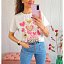 Camiseta Corazones Fucsia